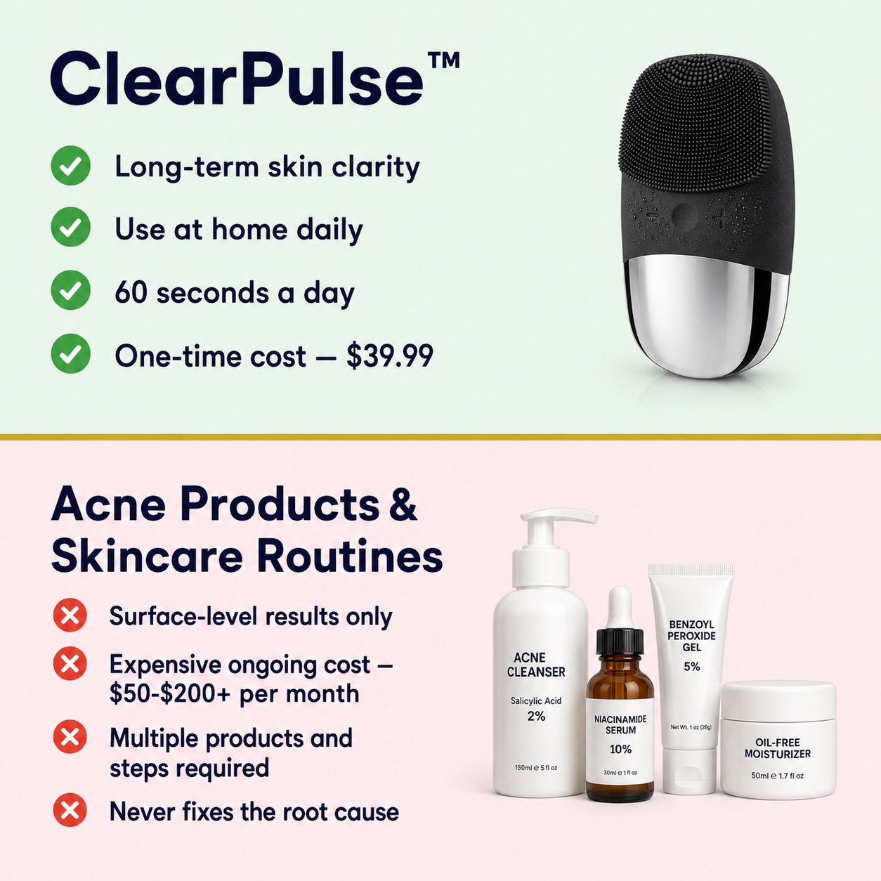 ClearPulse™ Facial Brush