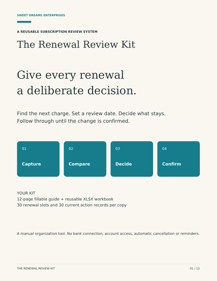 The Renewal Review Kit